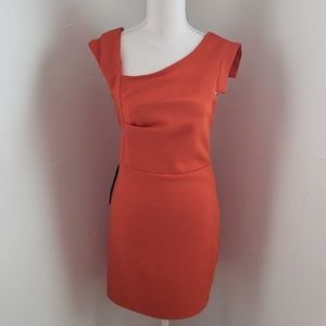 NWT Bebe Orange Knit Dress Sz M